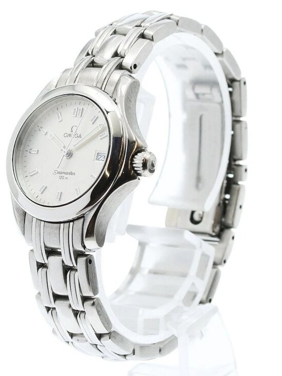 OMEGA Seamaster120 2581.33 Date Silver Dial Quartz Ladies Watch_943088 main image 8